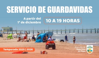 SE AMPLA EL SERVICIO DE GUARDAVIDAS